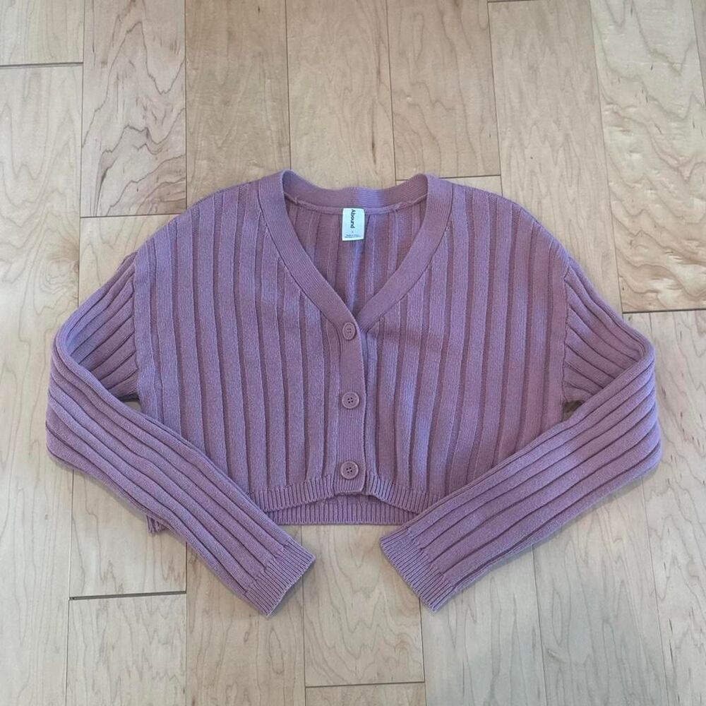 Abound Women's Pink and Purple Cardigan
